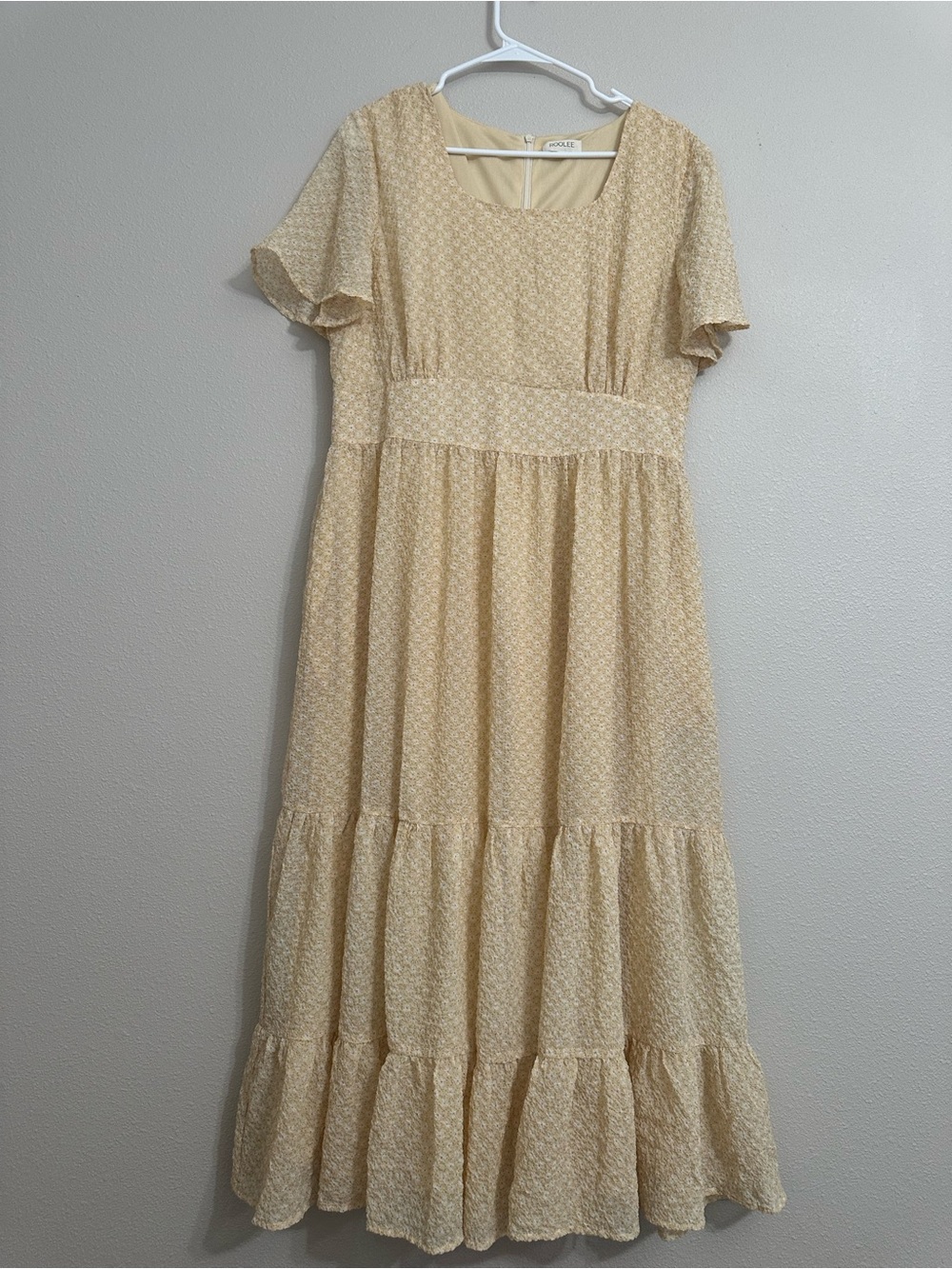 Roolee Cream Floral Maxi Dress